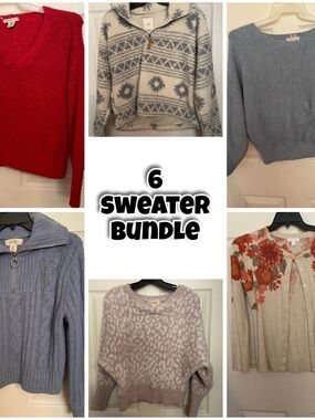6 Small Sweater Bundle